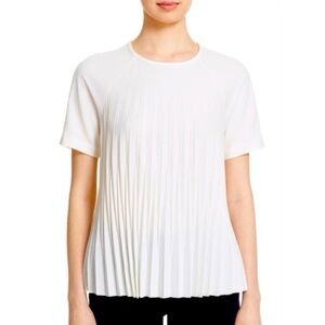 Kate Spade White Pleated Blouse - M